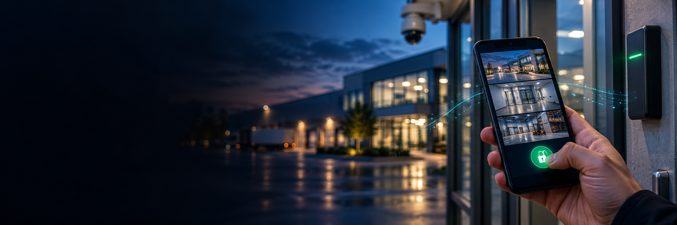Sécurité connectée au crépuscule